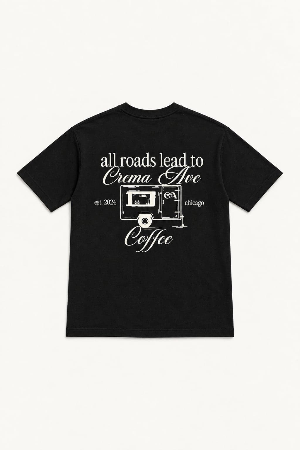 ‘All Roads’ Tee - Black — front